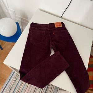 Levi's Deep Red Corduroy Jeans 511